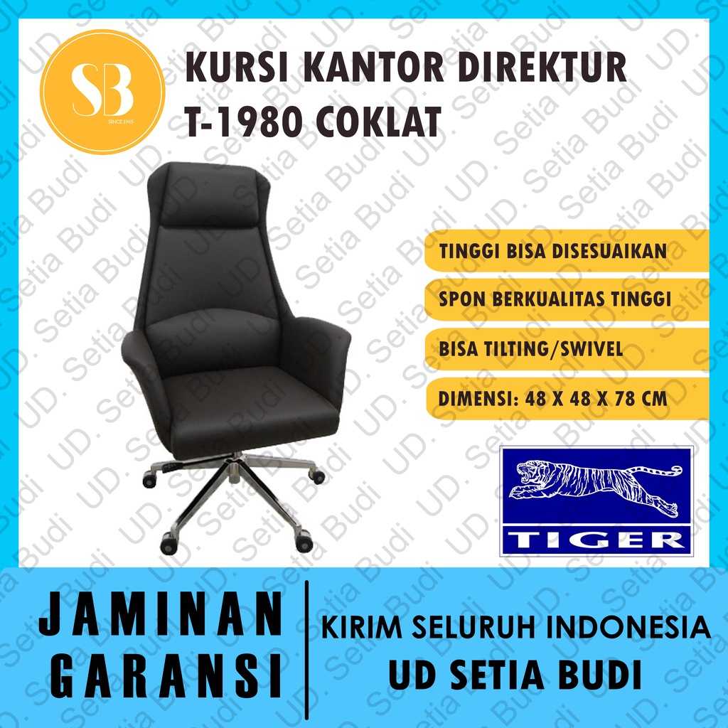 Kursi Kantor Direktur Tiger T-1980 Brown