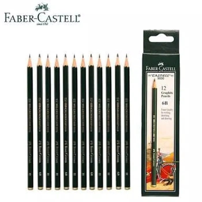 

Terlaris Pensil 2B Faber Castell 9000 /Pak Bagus