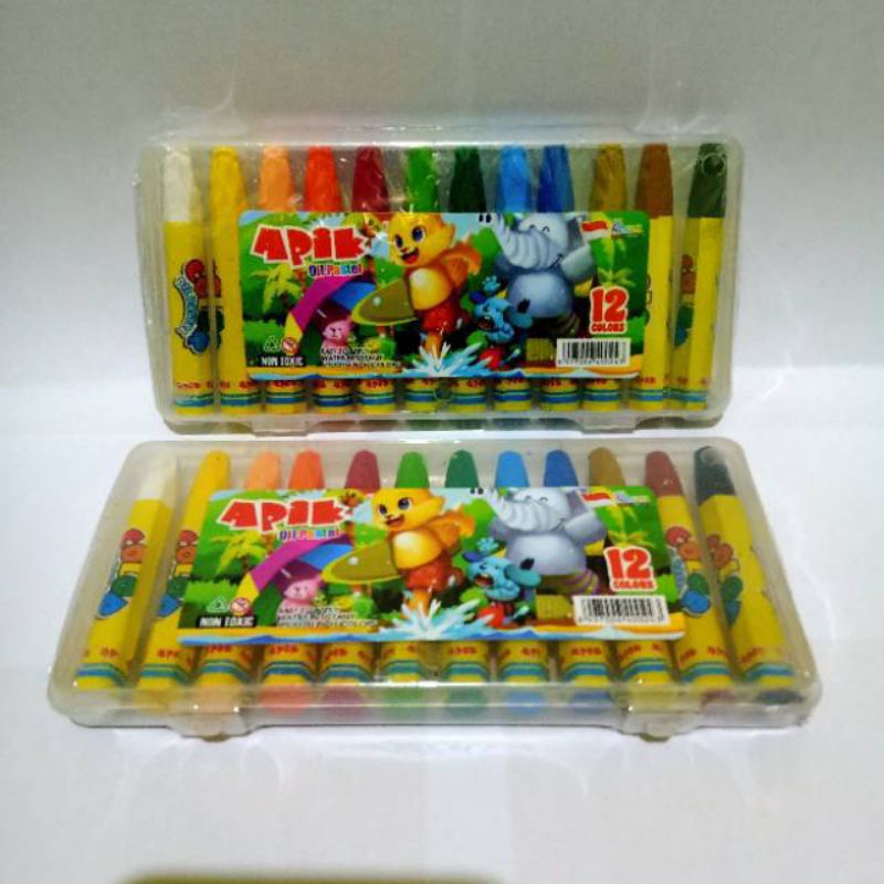 

Pewarna Crayon Apik isi 12 Original