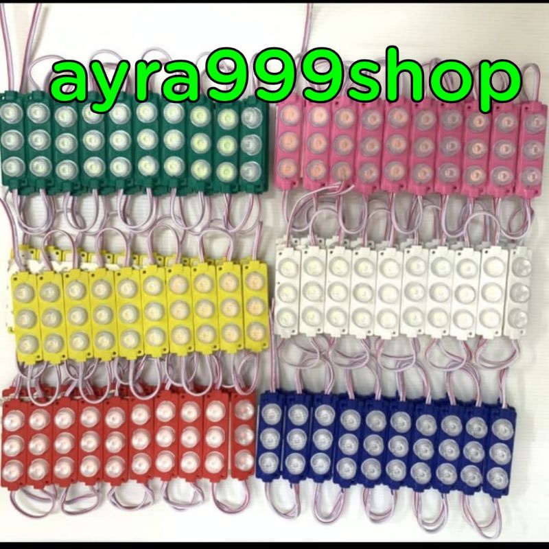 led modul 12v mata 3 terang bagus