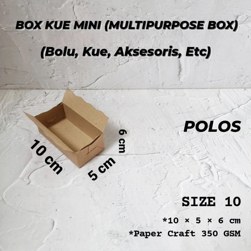 

Box Kue Mini 10x5x6 / Box Aksesoris / Box Packaging (MINIMUM ORDER 100 PCS)