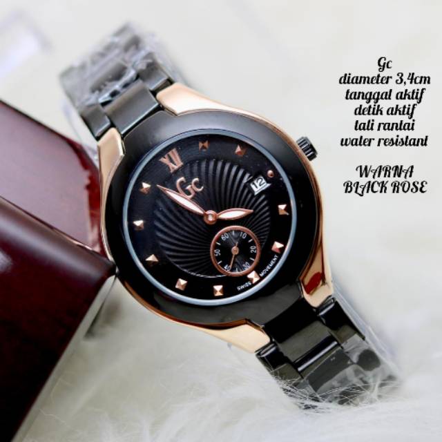 JAM TANGAN WANITA GC DETIK BAWAH ON