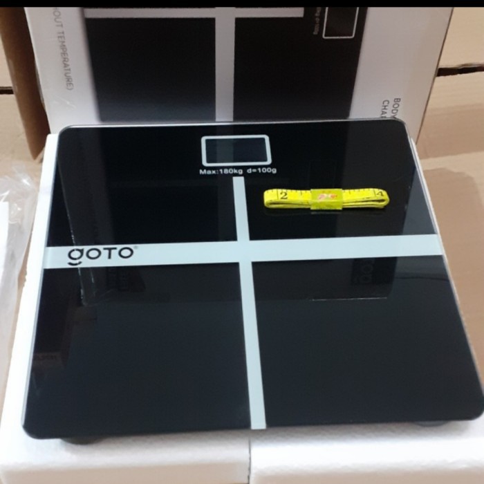 Timbangan Badan digital GOTO + Batterai + Pita Ukur
