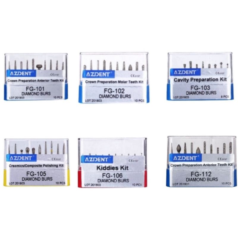 Dental Diamond Bur Highspeed/ Finishing Bur/ Kid Dental Bur/ Bur Kavitas/ Bur Gigi