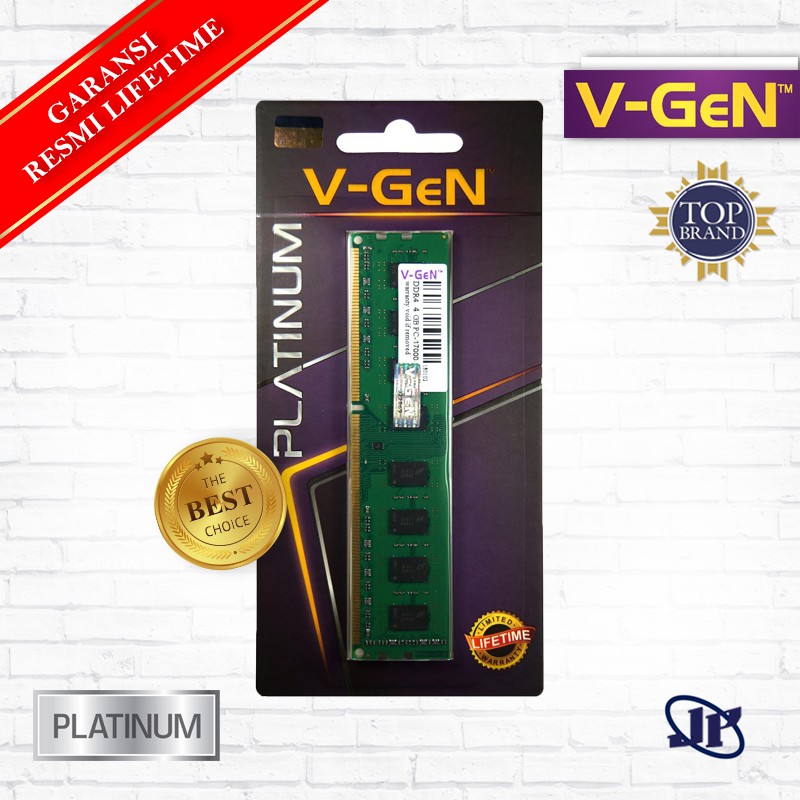 Memory RAM V-Gen Platinum Longdimm 4GB DDR4 PC19200 2400Mhz
