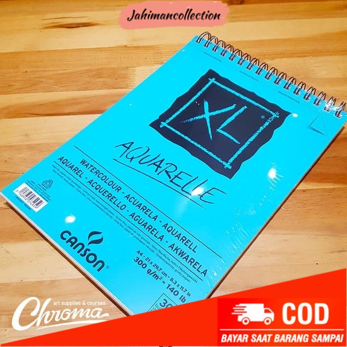 

✨ BISA COD ✨ Canson XL Pad Aquarelle A4 300 Gsm 30 lembar