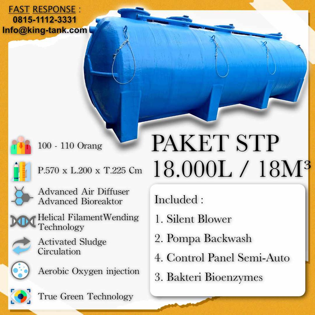 IPAL 18m3 Tangki STP