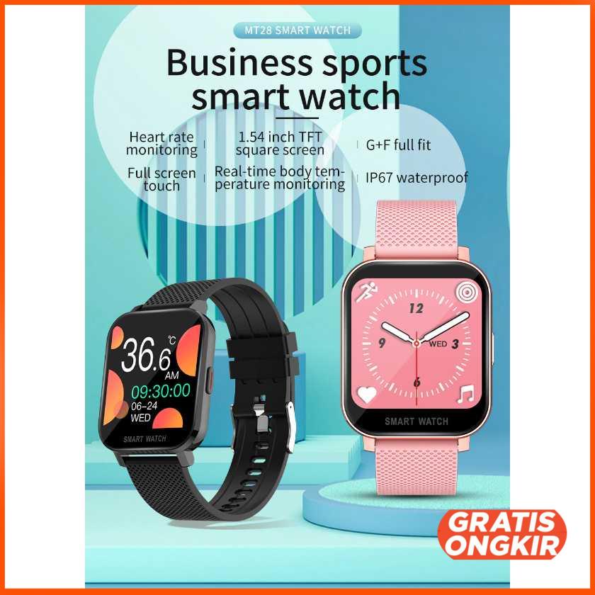 SKMEI Smartwatch Heart Rate Blood Oxygen Stainless Steel - MT28S