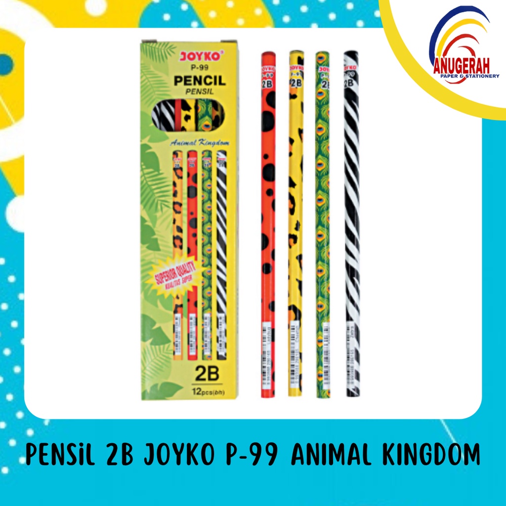 

Pensil 2B Joyko P-99 Animal Kingdom (LSN)