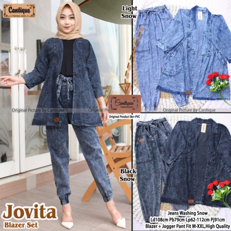 jovita blazer set by Cantique