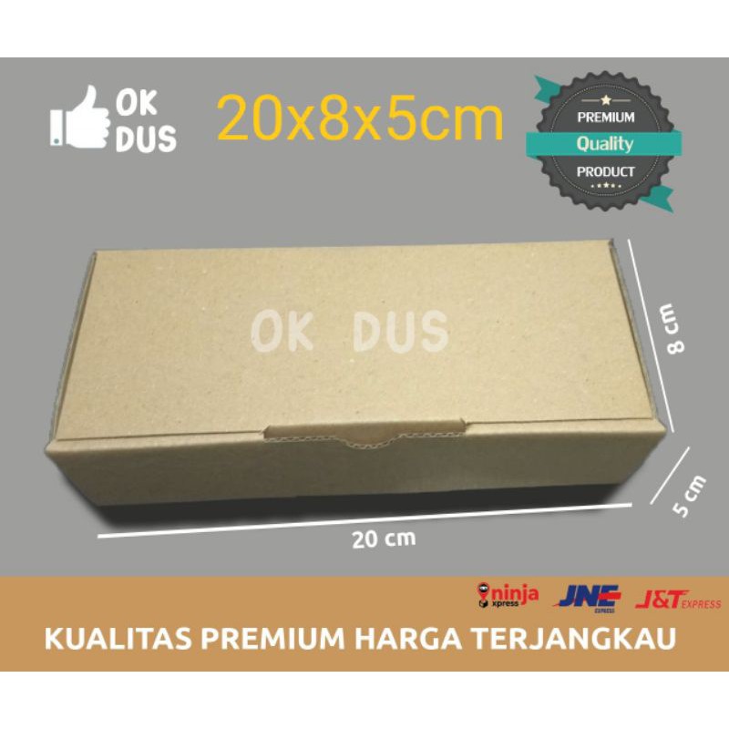 

kardus 20x8x5 die cut kancingan