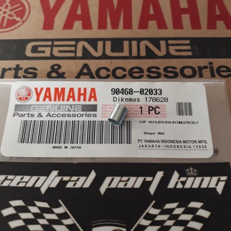 KLIP SELANG OLI SAMPING KECIL-CLIP SELANG POMPA OLI RX KING,RXZ,RXS,F1ZR ASLI ORIGINAL YAMAHA YGP 90