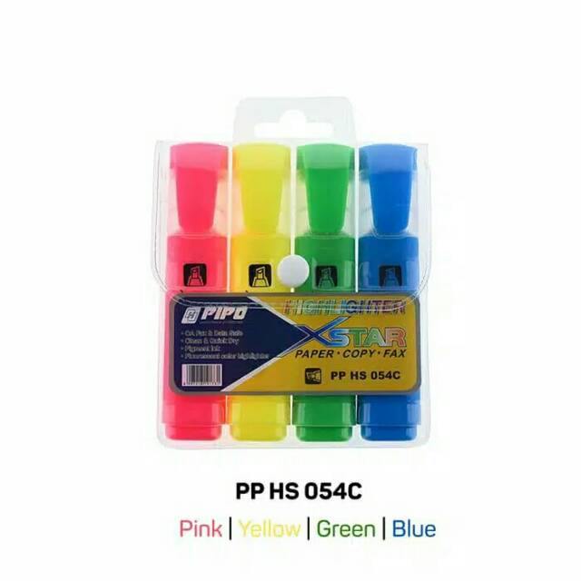 

Stabilo highlighter penanda tulisan merk pipo