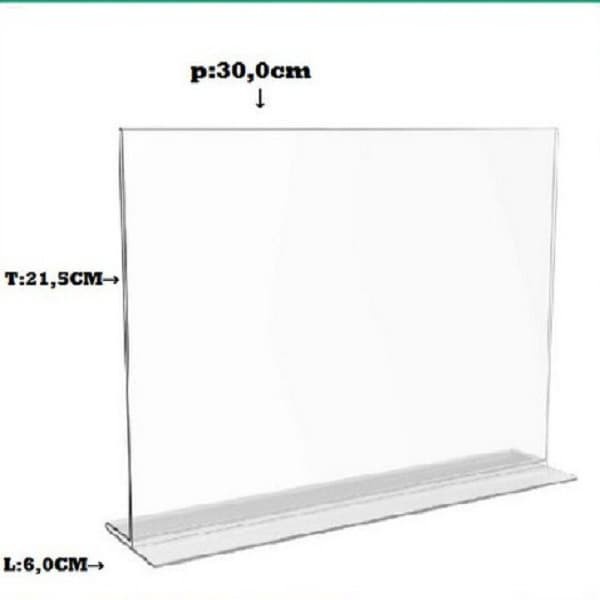 

Update Akrilik Brosur Type-A4T Landscape Acrylic Menu/Lebel Display Gilaa!!!