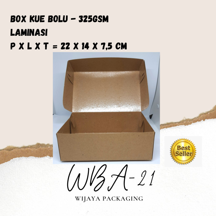 

s8d7sjy Box Kue Bolu Uk. 22X14X7,5Cm Laminasi Anti Bocor Termurah Sejagad Raya S10D4R
