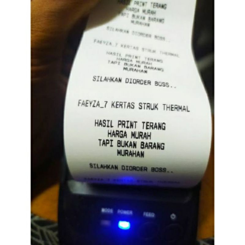 

Kertas Struk Thermal Paper Rol 57x30 58x30 Termal EDC Thermal Printer Mini Bluetooth Azzahra Toserba