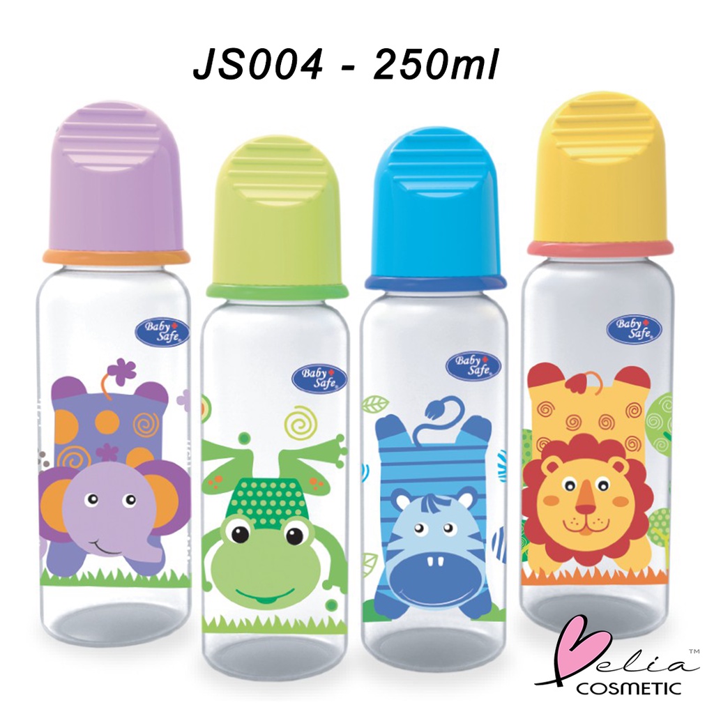 ❤ BELIA ❤ BABY SAFE Baby Bottle JS 001 002 003 004 005 006 | 60 mL125 mL 250 mL | botol dot minum susu bayi