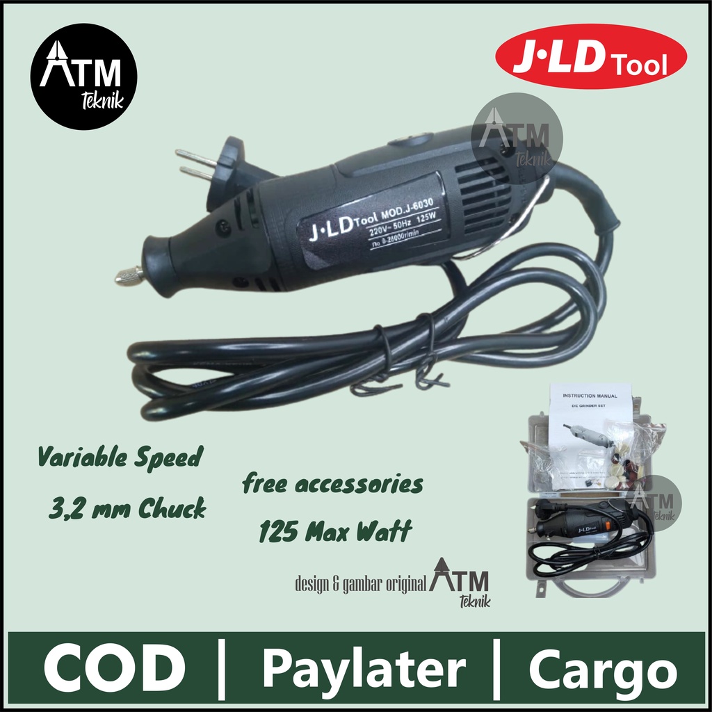 Bor cun, gerinda mini, grinder, poles mesin JLD Tool