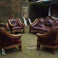 kursi tamu ganesha top jati, kursi tamu jati mebel jepara, furniture
