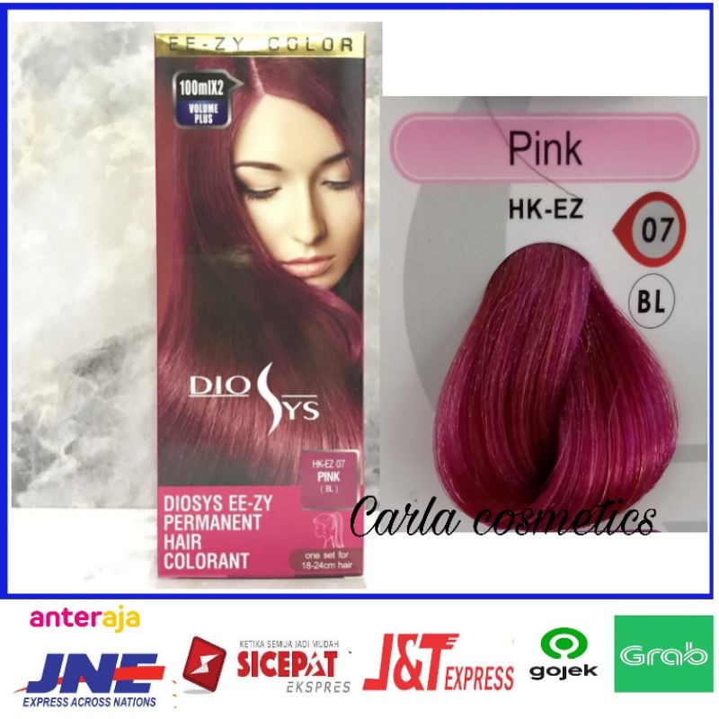 cat rambut diosys warna pink hair Color diosys pink set 100 ml