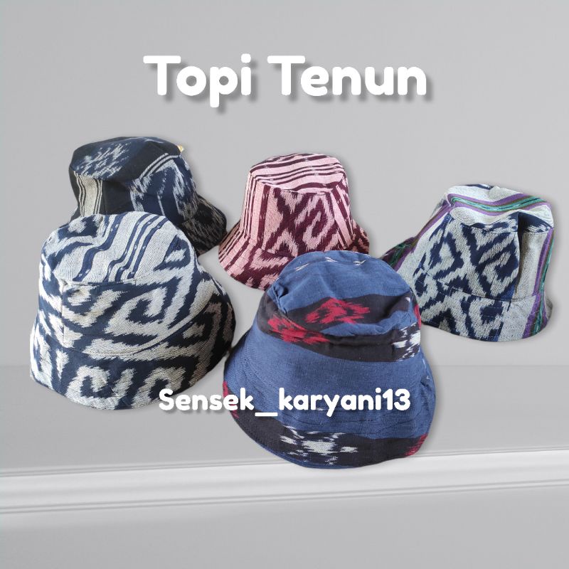 Topi etnik / Bucket Hat Tenun