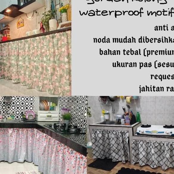 Gorden Kolong Dapur Anti Air Waterproof Motif