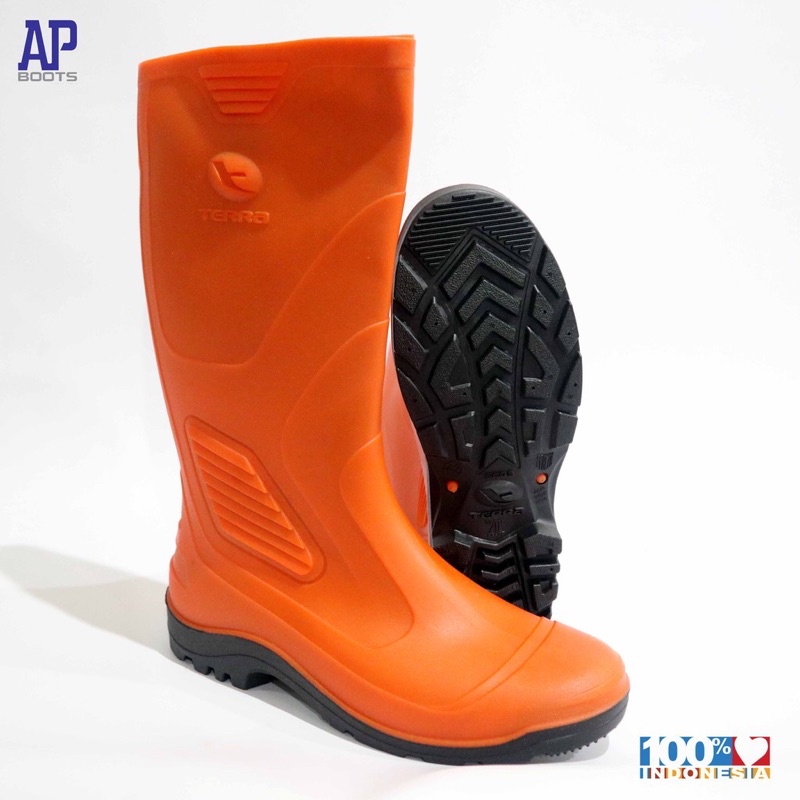 Sepatu Boot Karet AP Terra Eco 3 Orange - Sepatu But