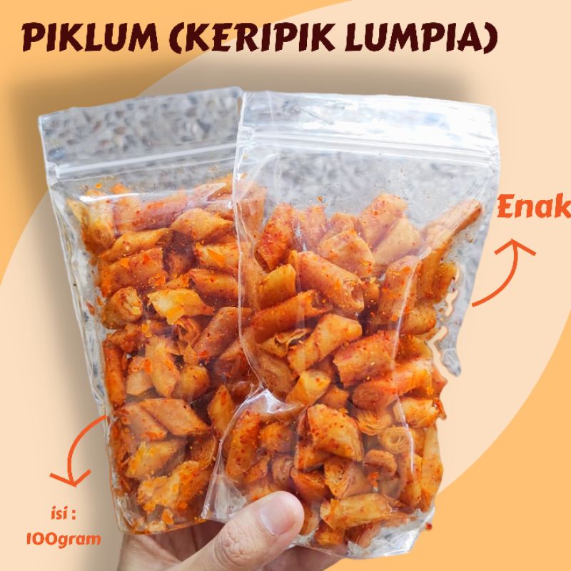 Jual Piklum Kripik Lumpia Kulit Lumpia Pedas Kulpi Kulit Lumpia