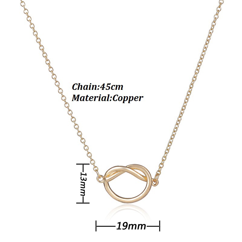 Liontin Bentuk Simpul Bahan Stainless Steel Untuk Wanita