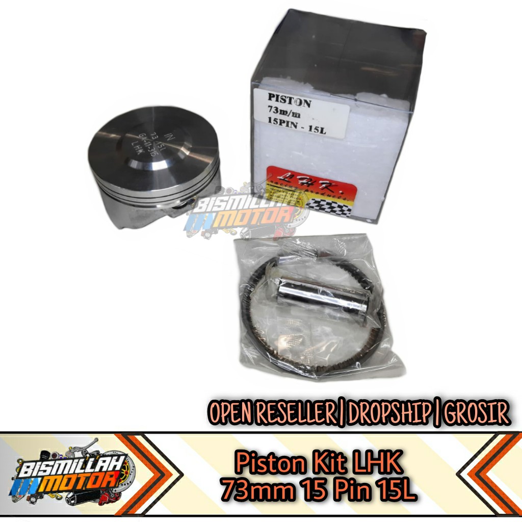 SEHER PISTON KIT LHK 73MM PIN 15 & 16