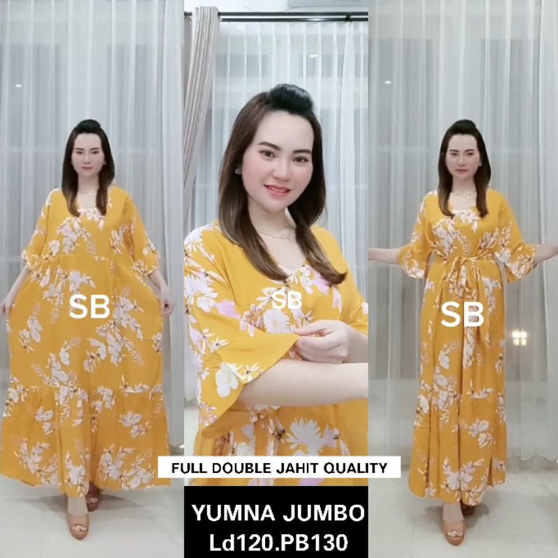 DRESS BALI YUMNA BAJU BIG SIZE_BAJU JUMBO_DRESS JUMBO XXL