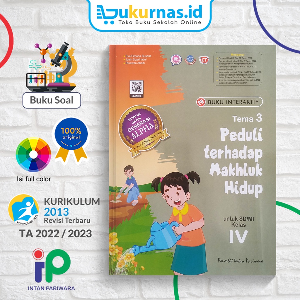 Buku PR Interaktif SD/MI Kelas 4 Tema 3 - Intan Pariwara