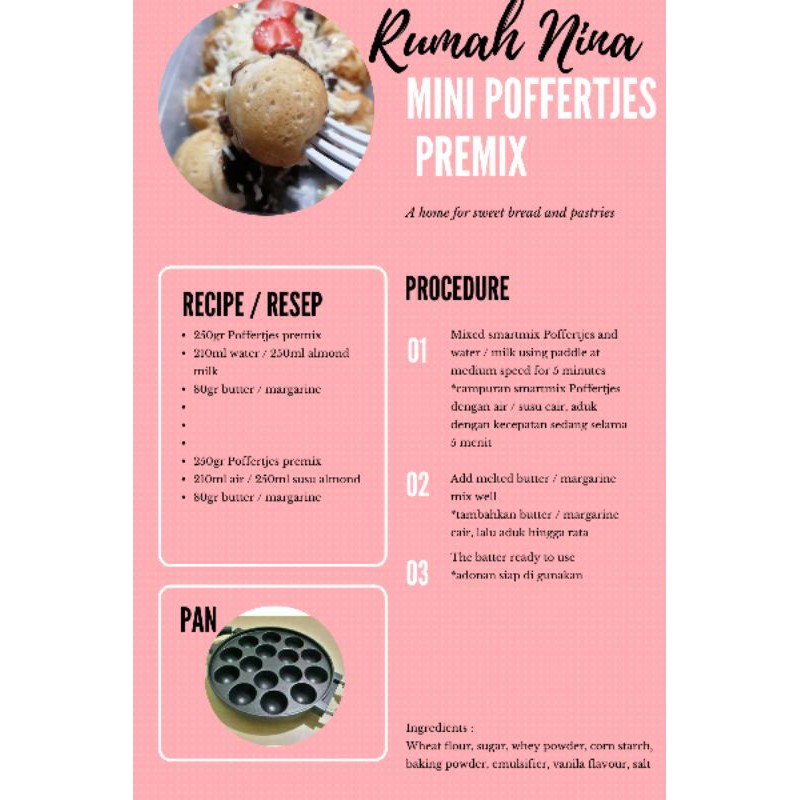 

Tepung Premix Poffertjes Rumah Nina Bali