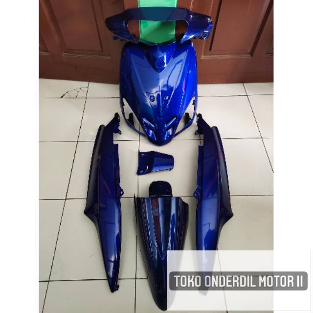 body full set halus Mio sporty warna biru