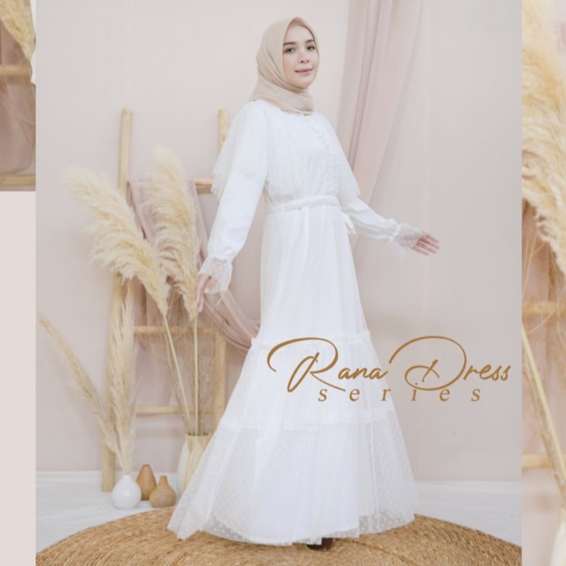 Rana Dress Lizahrani Broken White size L