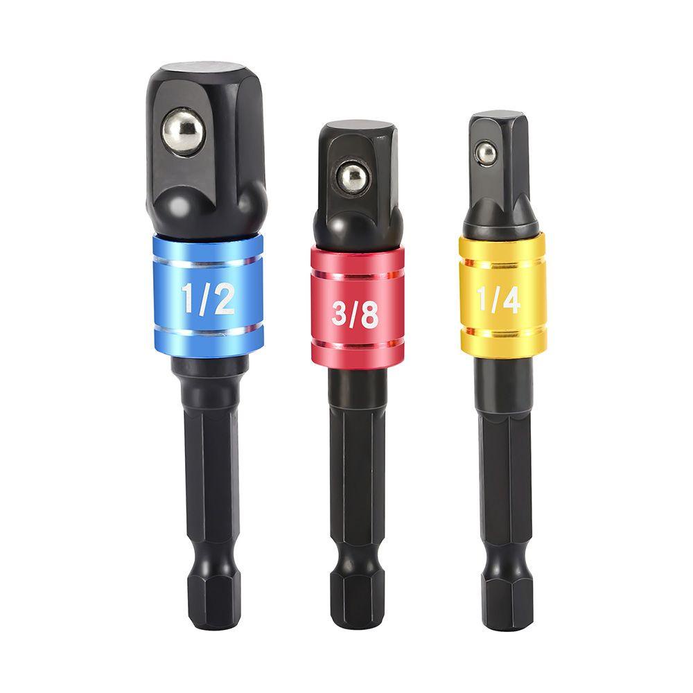 Mata Sok SOLIGHTER Set Lengan Sambung Keamanan Impact Drill Driver Wrench Hex Shank Adapter