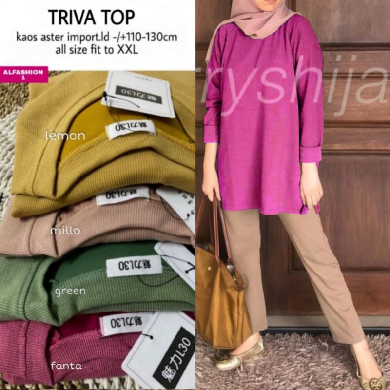 TRIVA TOP BLOUSE ORI BY ALFASHION