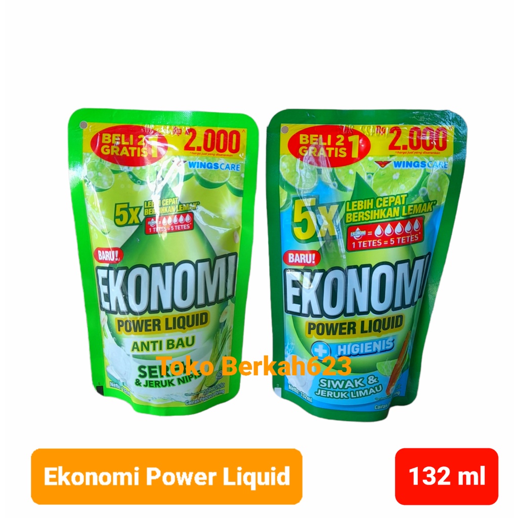 Ekonomi POWER LIQUID 122ml Cairan Pencuci Piring