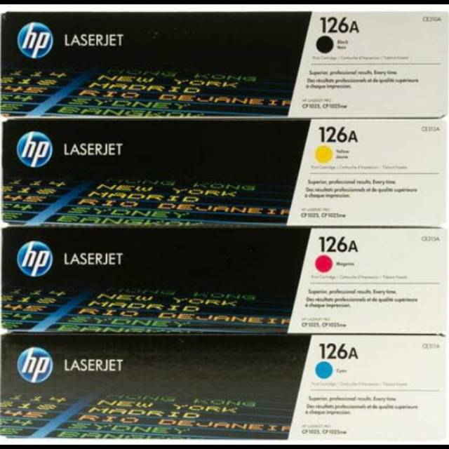 Toner Cartridge Hp 126a Black Dan TriColour ORIGINAL