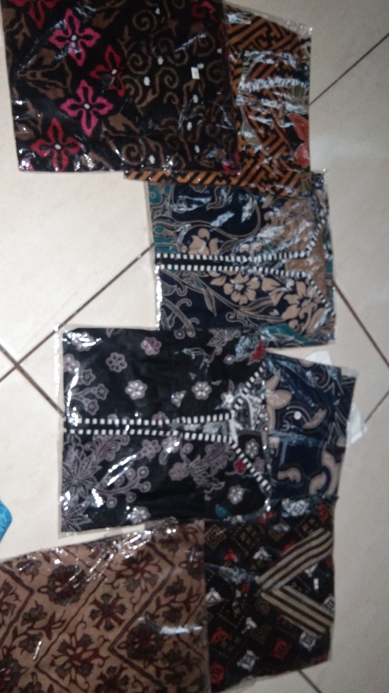 Tey-17 Batik Wanita Asj Sa Hrb026 Kenongo Kemeja Tosca Pendek