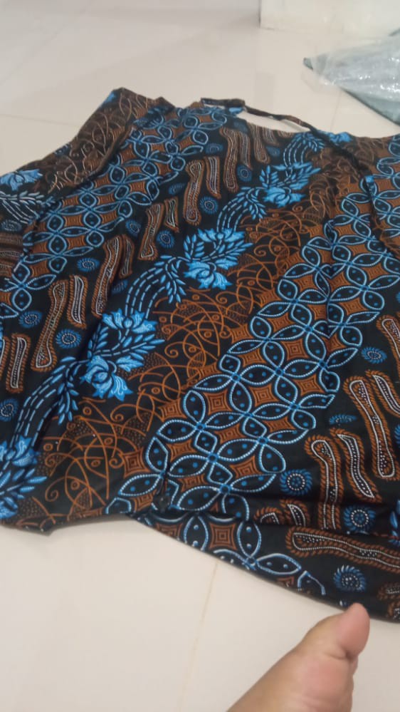 Nailo Batik Hrb026 Kenongo Kemeja Tosca Pendek Pekalongan Padi M L Xl Sogan Tulis Halus Kemeja Batik