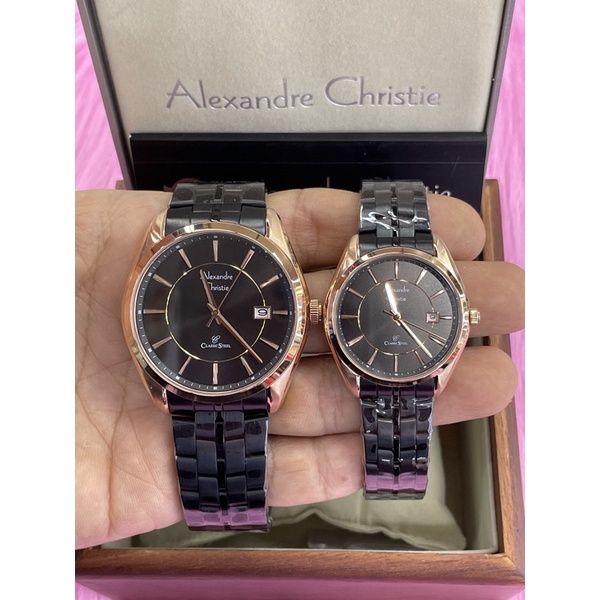 alexandre christie 8578md couple black rosegold