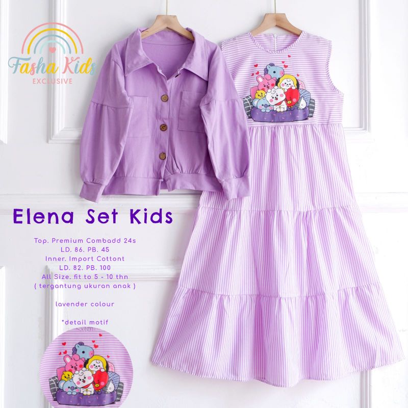 Elena Set Kids / Setelan Anak Jacket / Elena Set Kids by Fasha