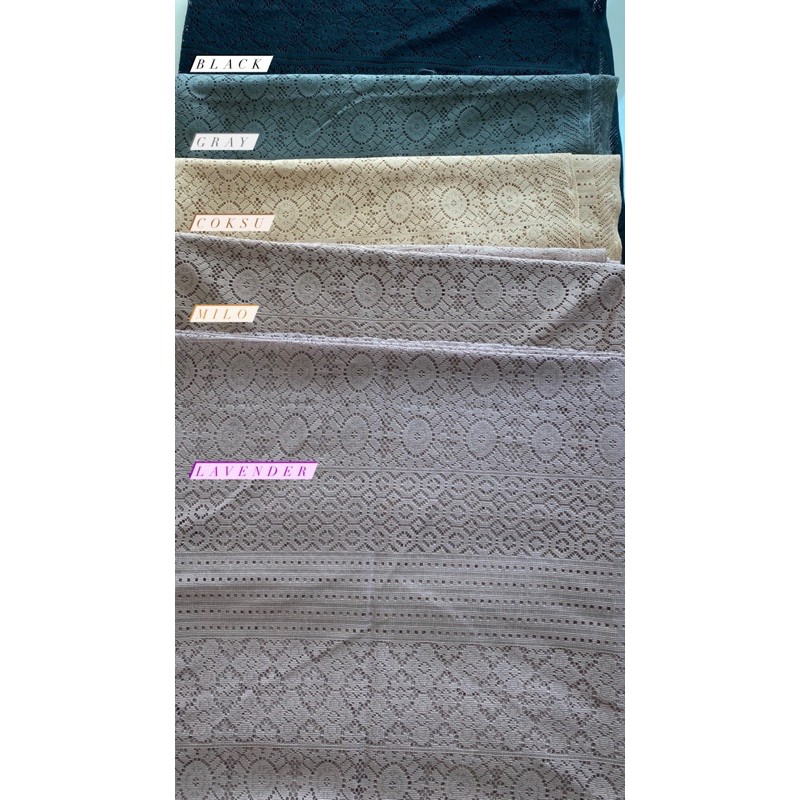 Kain Brukat Sunflower Panjang 1.5Meter/ Kain Brukat Bunga