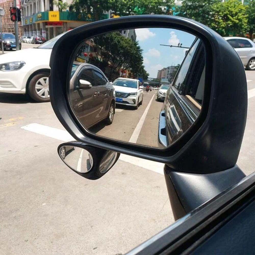 LANFY Car Blind Spot Mirror Universal 360 degrees rotation Spherical mirror 2 In 1 Wide Angle Mirror