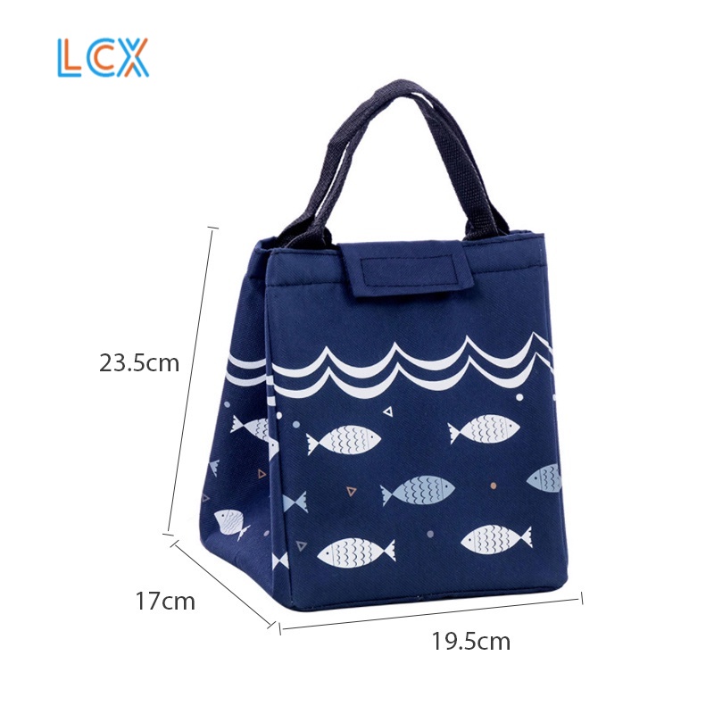 LCX Lunch bag Cooler Bag Tas Bekal Makan Siang Makanan Bento Lunch bag Anti Basah VS-7