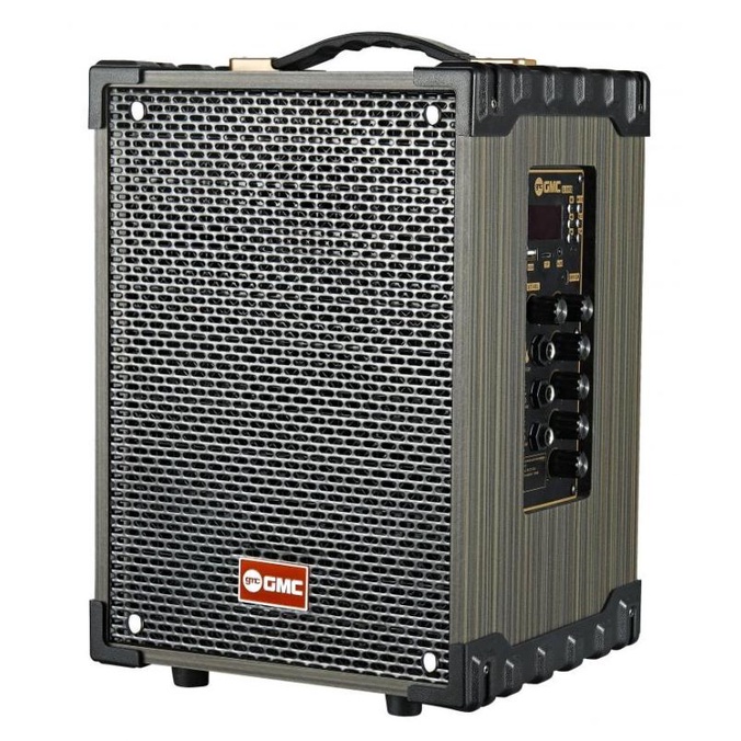 Speaker Portable GMC 899P Bluetooth Karaoke 2 Mic Wireless High Power