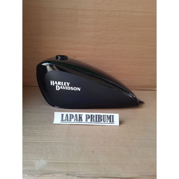Tangki Cat Harley Davidson Japstyle Bobber Chopper Custom Hitam Glossy Doff