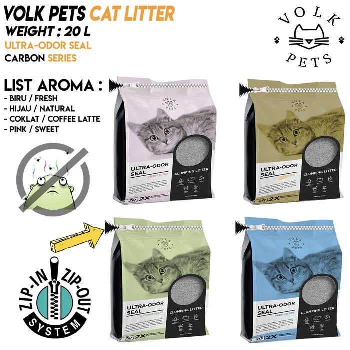 

VOLKPets Pasir Kucing Premium Ultra Odor 20lbs