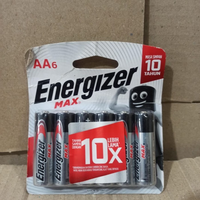 ENERGIZER MAX PACKAGED AA6 BATERAI / BATTERY SERBAGUNA TERMURAH